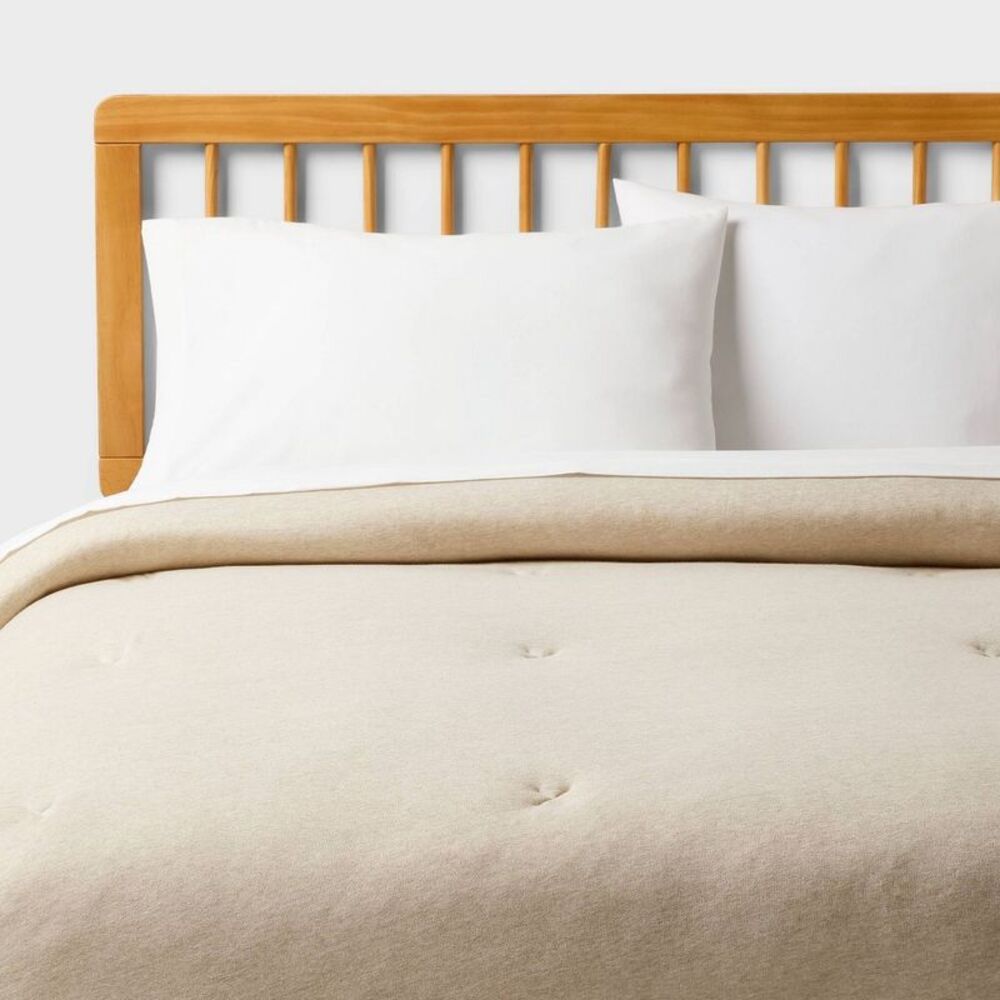 Twin/Twin XL Jersey Comforter Ivory for Dorm - Room Essentials